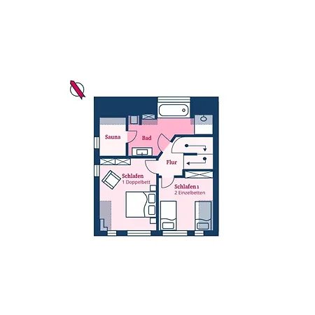 Friesenliebe Casa de Férias Borgsum